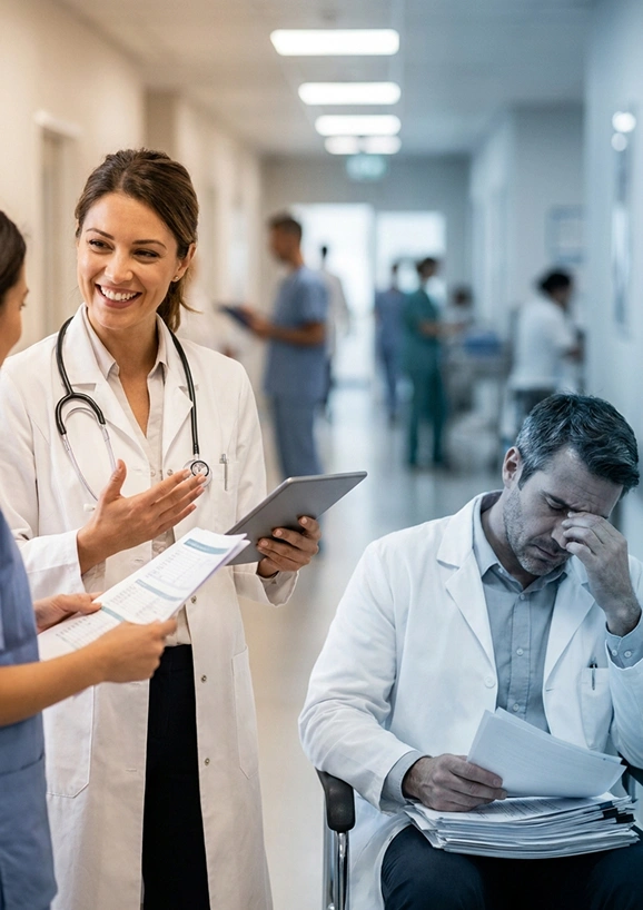 Dois médicos, dois resultados